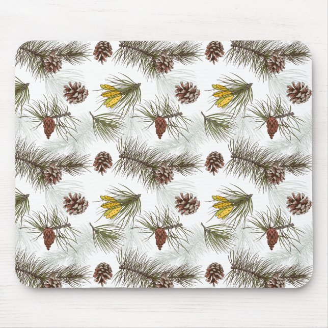 Pine Cones Herbst Mousepad (Vorne)