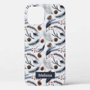 Pine Cones & Pine Needles Wasserfarbenes Muster Case-Mate iPhone Hülle