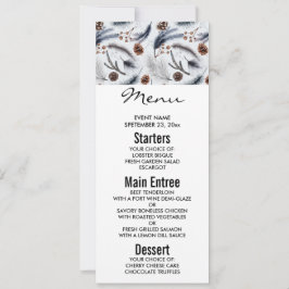 Pine Cones & Pine Needles Wintermuster Einladung