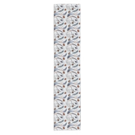 Pine Cones & Pine Needles Wintermuster Kurzer Tischläufer