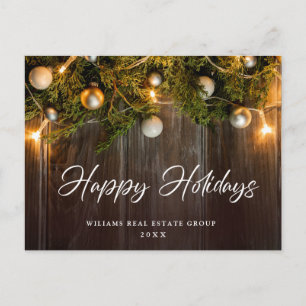 Pine Cones Weihnachtsfeiertag Firmengrüßen Postkarte