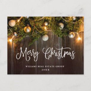 Pine Cones Weihnachtsfeiertag Firmengrüßen Postkarte