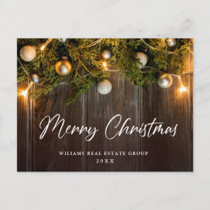 Pine Cones Weihnachtsfeiertag Firmengrüßen Postkarte