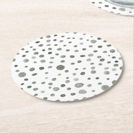 Pine Confetti Wasserfarbe Dots Paper Untersetzer