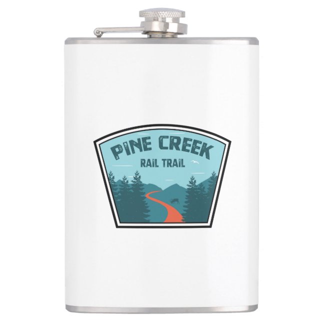 Pine Creek Bahn Flachmann (Vorderseite)