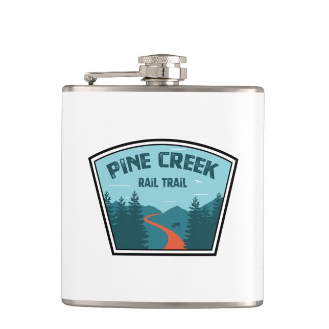Pine Creek Bahn Flachmann (Vorderseite)