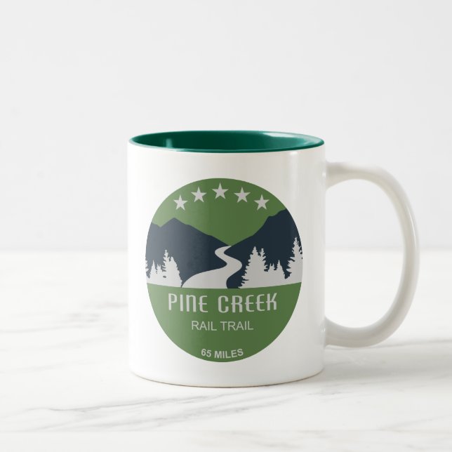 Pine Creek Bahn Zweifarbige Tasse (Rechts)