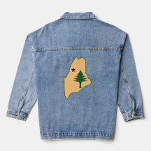 Pine et étoile 1901 drapeau de l'état du Maine