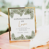 Pine Festive Wedding Generationen von Liebe Zeiche