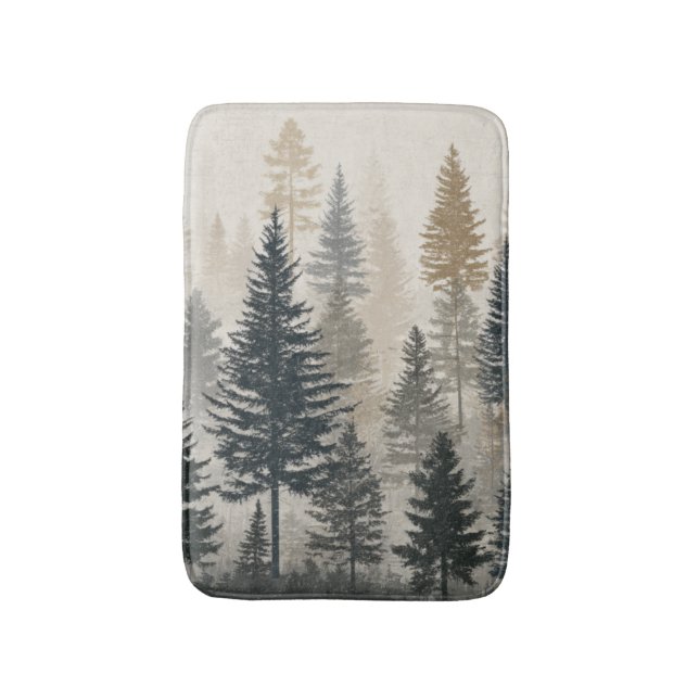 Pine Forest Badematte (Vorderseite Vertikal)