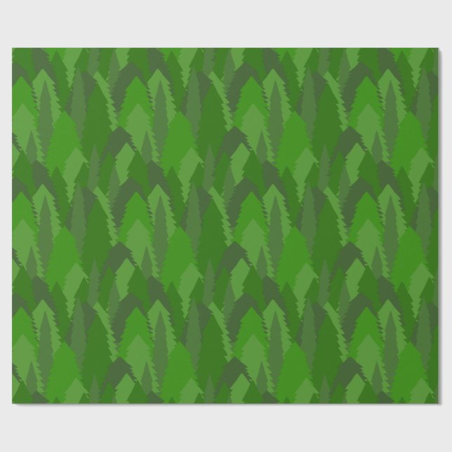 Pine Forest Geschenkpapier (Flach)