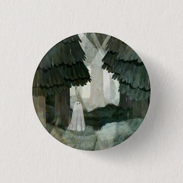 Pine Forest Ghost Button (Vorderseite)