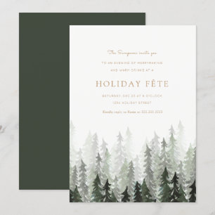 Pine Forest Holiday Party Einladungen