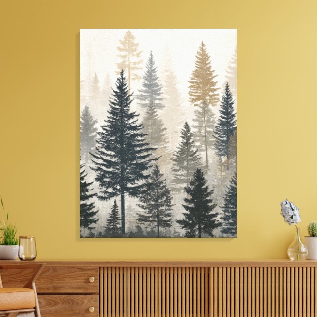 Pine Forest Leinwanddruck (Insitu (Wohnzimmer))