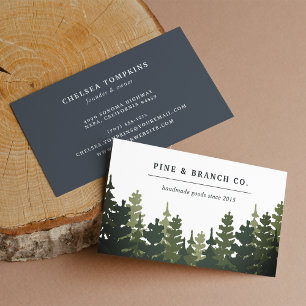 Pine Forest-Logo Visitenkarte