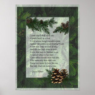 Pine Forest Trees Poster Print