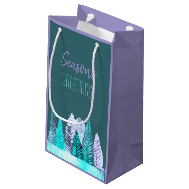 Pine-Geschenktasche Kleine Geschenktüte (Rückseite Schrägansicht)