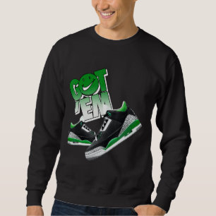 Pine Green 3s T-Shirts, um Sneaker Match T-Shirts