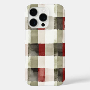 Pine Green Ivory Red Stripes iPhone 16 Pro Hülle