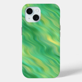 Pine Green Wavy Textur Case-Mate iPhone Hülle