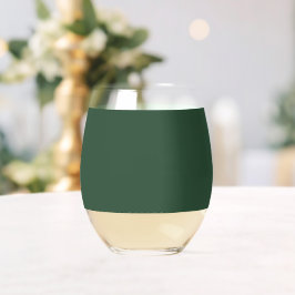 Pine Green Weinglas Ohne Stiel