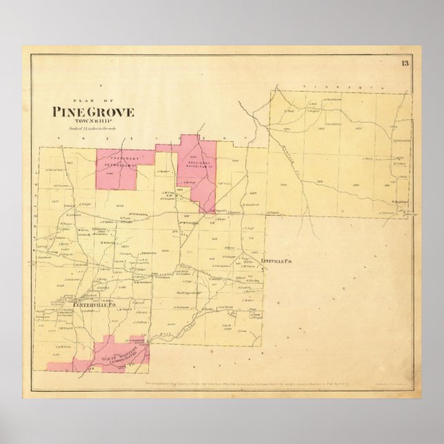 Pine Grove Township Poster (Vorne)