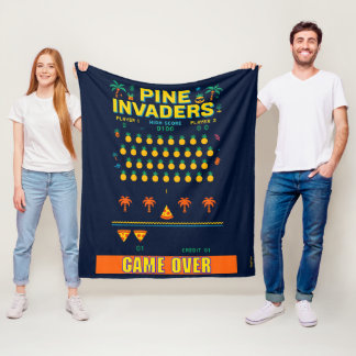 Pine Invaders Pineaple Empire Retro Games Series Fleecedecke