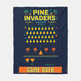 Pine Invaders Pineaple Empire Retro Games Series Fleecedecke