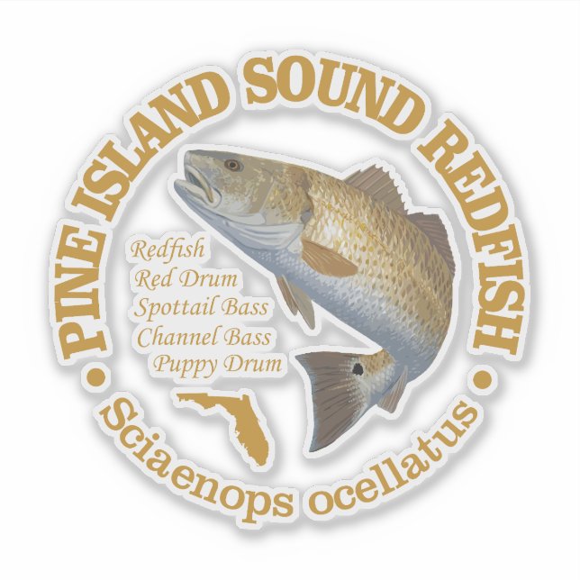 Pine Island Sound (Rotbarsch) Aufkleber (Vorderseite)