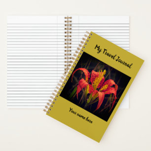 Pine Lily Spiral Notebook Notizbuch