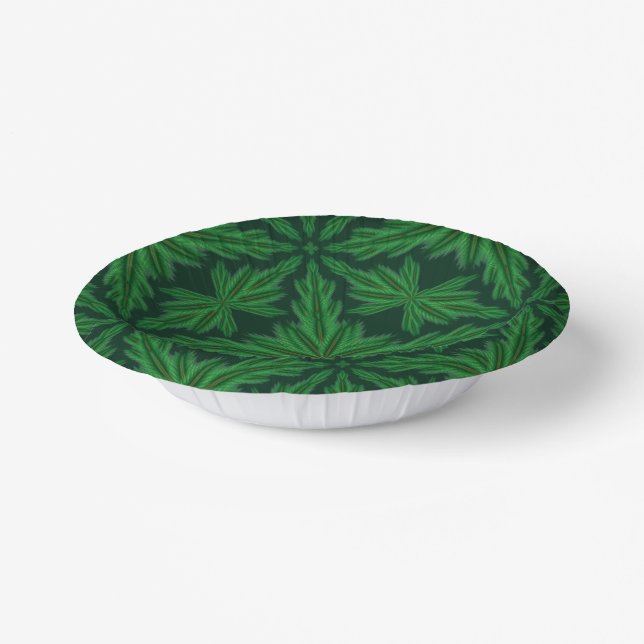 Pine Mandala Forest Paper Bowls Pappteller (Gewinkelt)