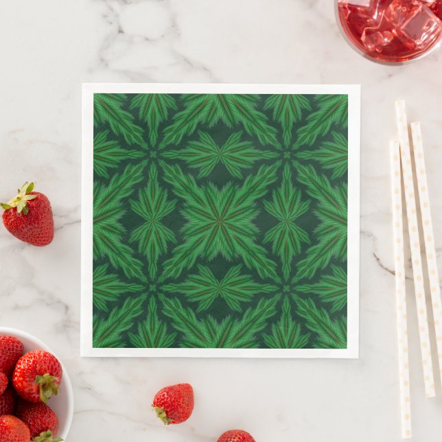 Pine Mandala Forest Paper Napkins Serviette (Beispiel)
