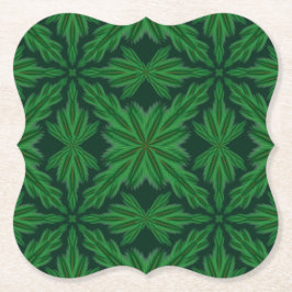 Pine Mandala Forest Paper Untersetzer