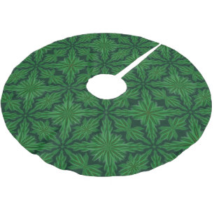 Pine Mandala Forest Tree Skirt Polyester Weihnachtsbaumdecke