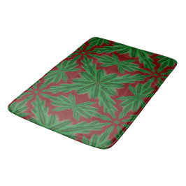 Pine Mandala Garnet Bath Mat Badematte