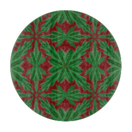Pine Mandala Garnet Glass Cutting Board Schneidebrett