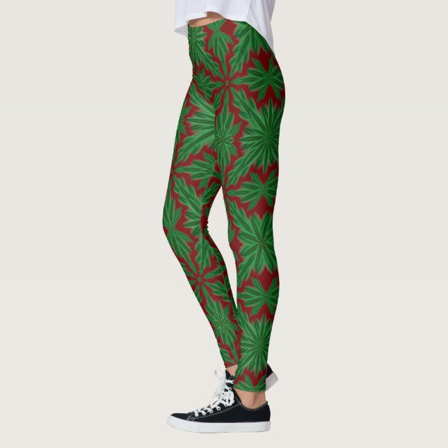 Pine Mandala Garnet Leggings (Links)