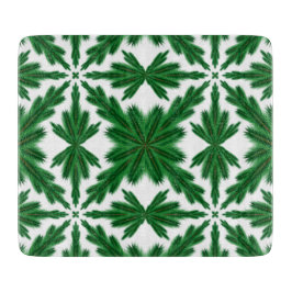 Pine Mandala Glass Cutting Board Schneidebrett