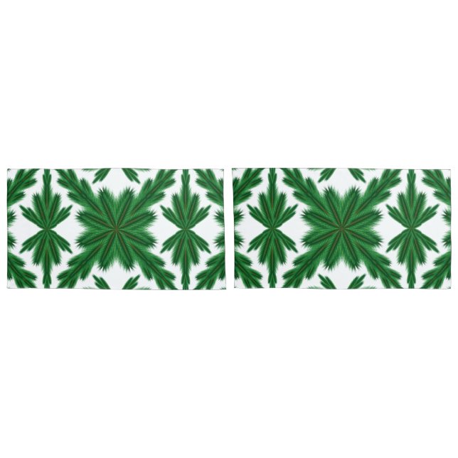 Pine Mandala King Pillowcases Kissenbezug (Rückseite-Set)