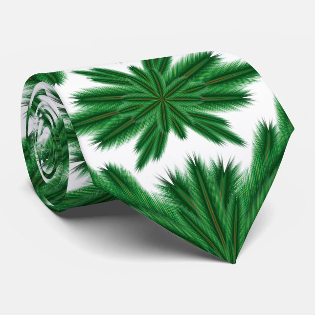 Pine Mandala Neck Tie Krawatte (Gerollt)