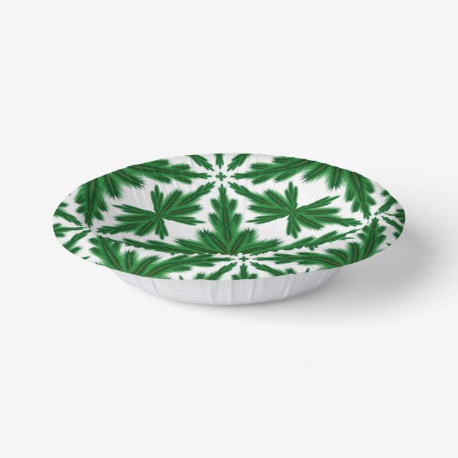 Pine Mandala Paper Bowls Pappteller (Gewinkelt)