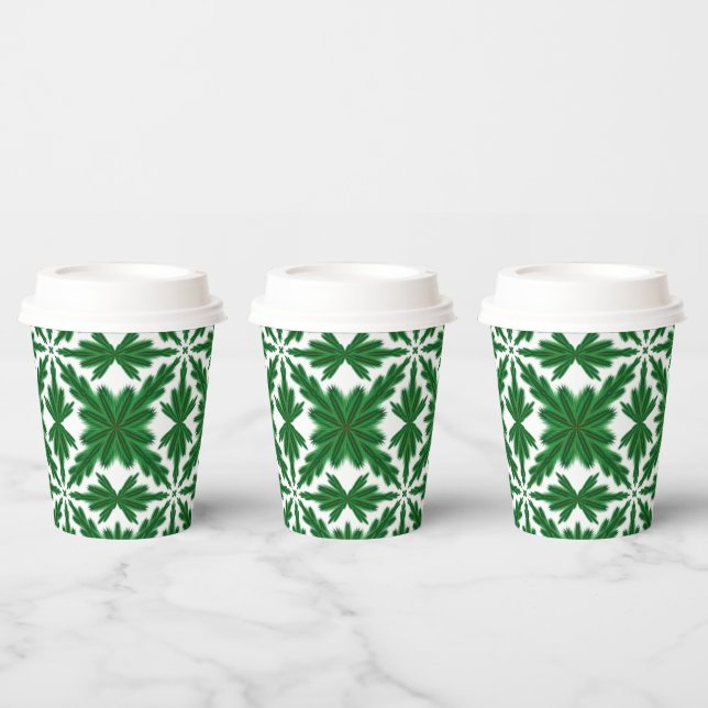 Pine Mandala Paper Cups Pappbecher (Multi)