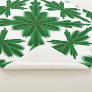 Pine Mandala Sherpa Blanket (3 Größen) Sherpadecke