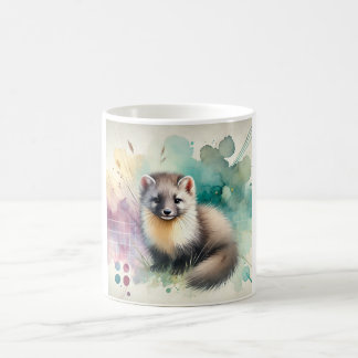 Pine Marten 081024AREF112 - Watercolor Kaffeetasse