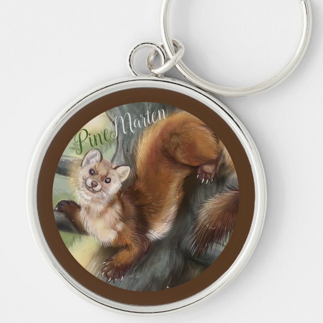 Pine Marten Schlüsselanhänger (Vorne)