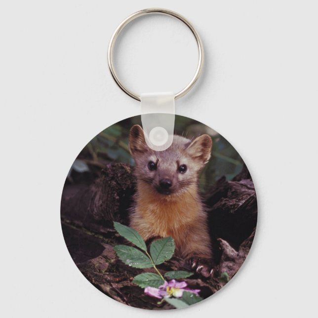 Pine Marten Schlüsselanhänger (Vorderseite)