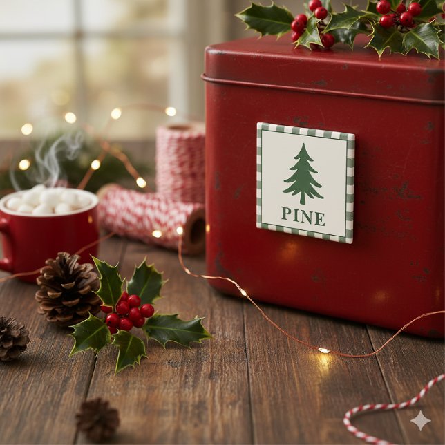 Pine Needle Lane - Kiefern-Emblem Magnet (Von Creator hochgeladen)