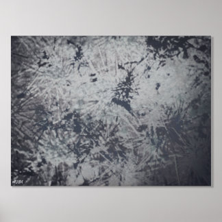 Pine Needles Silver Foil Print Foliendrucke