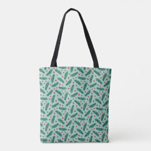 Pine Needles und Berries Tasche