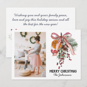 Pine Orange Photo - Carte de Noël